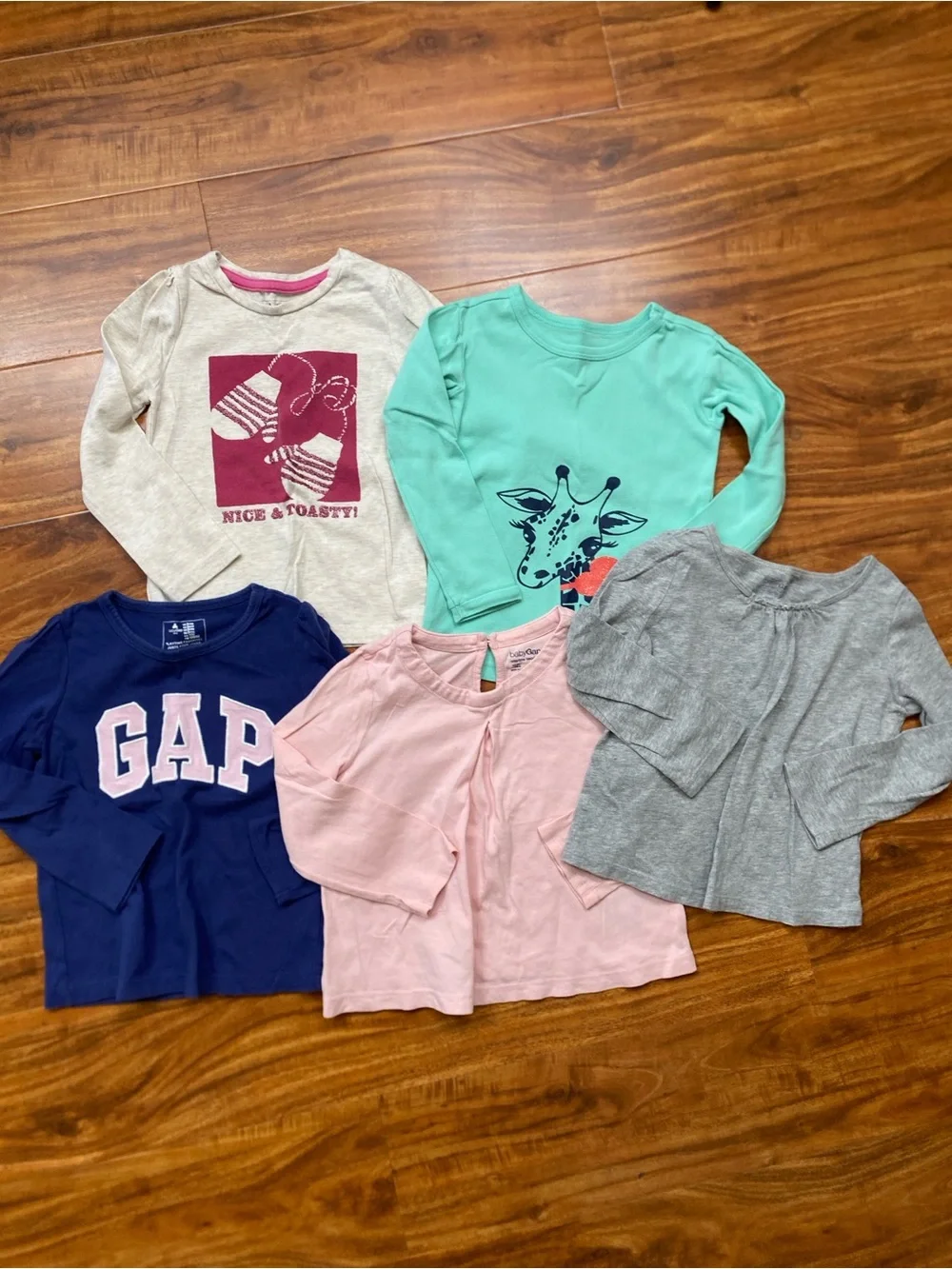 GAP Toddler Girls 18 Piece Multicolor Pajamas + Long Sleeve T-Shirts Size 3T